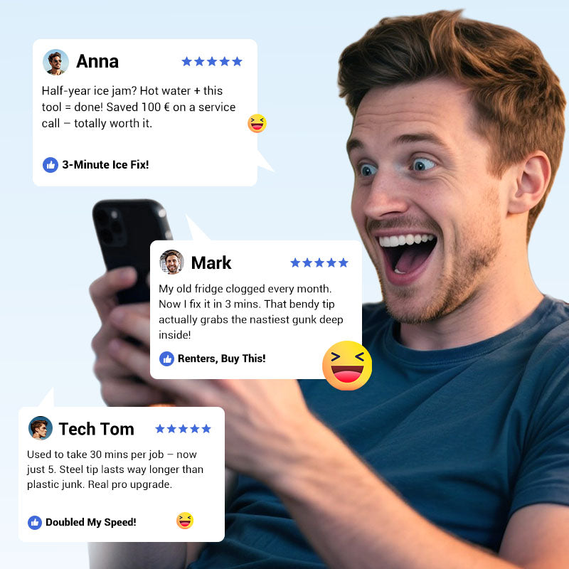 🔥Refrigerator Drain Hole Clog Remover