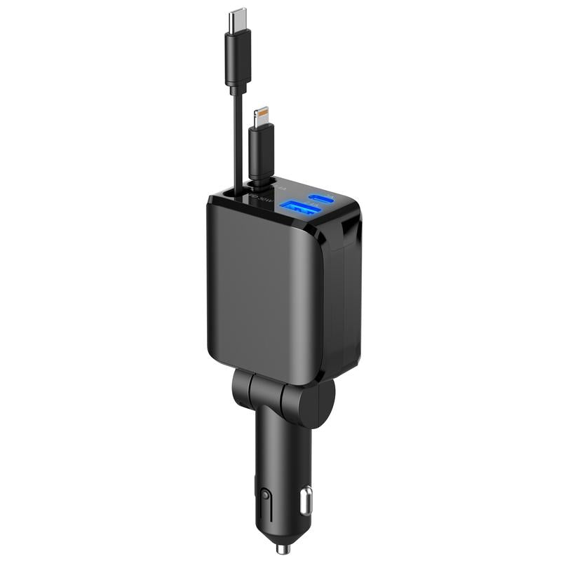 4 in 1 Retractable Car Charger