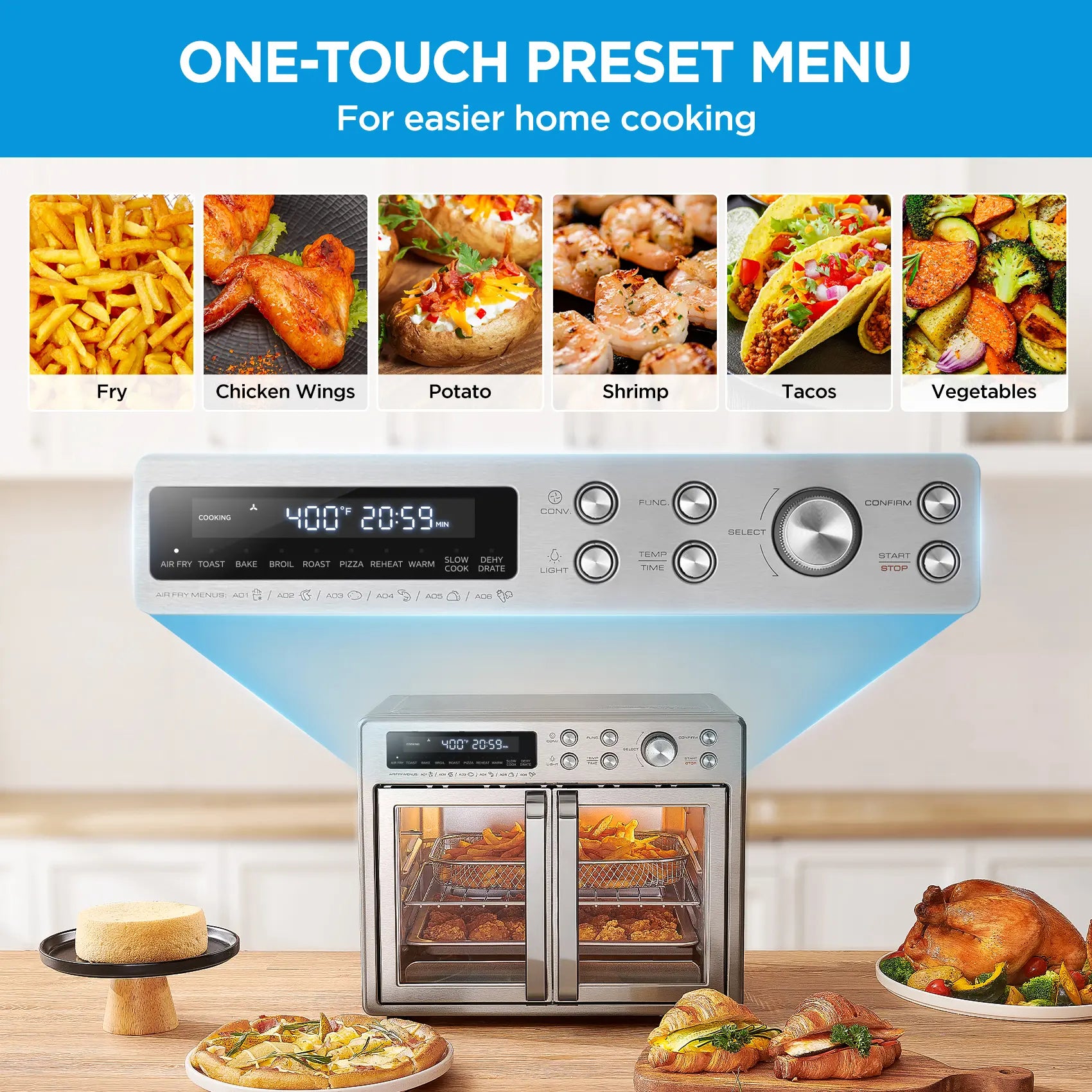 Extra Large Countertop Oven Air Fryer